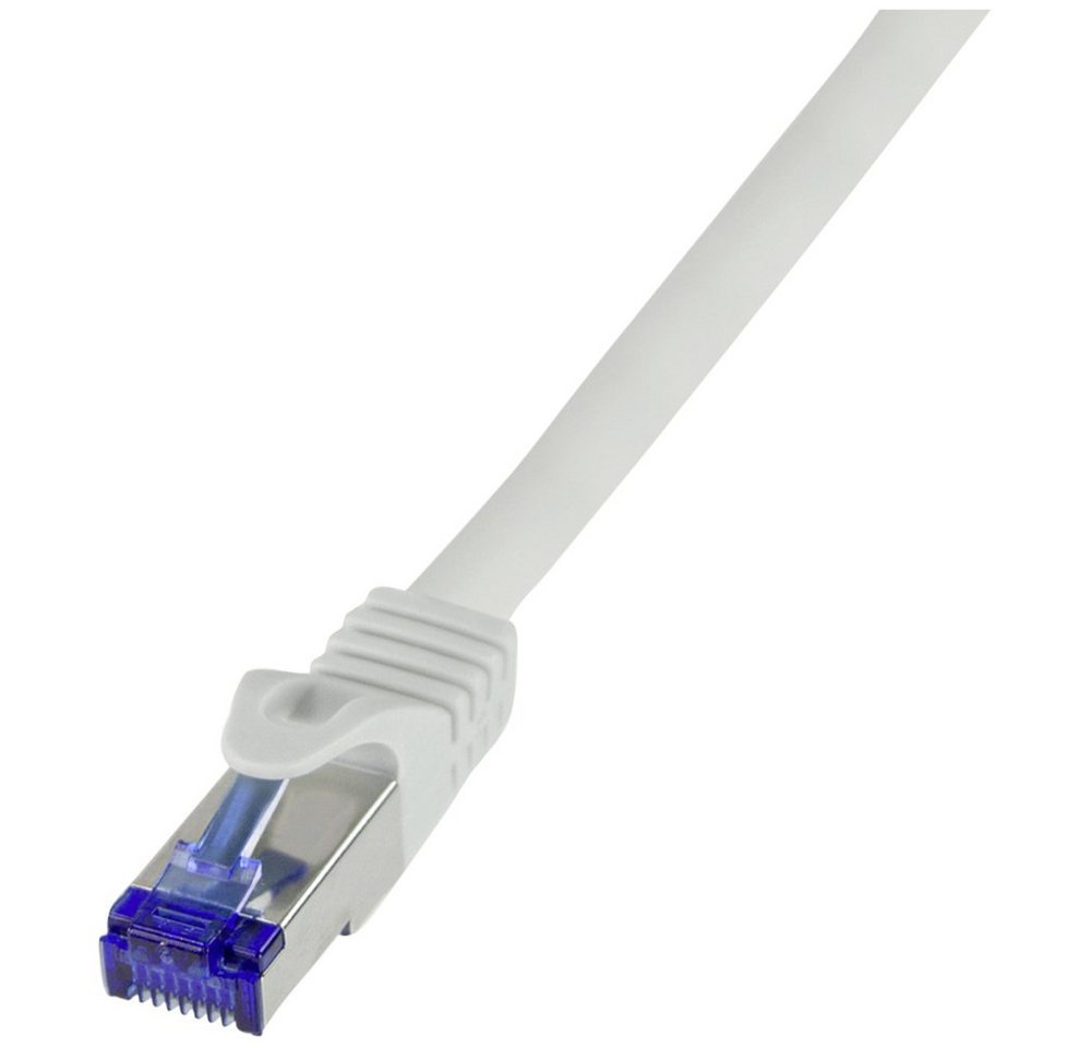 LogiLink LogiLink C6A042S RJ45 CAT 6a S/FTP 1.50 m Grau 1 St. Netzkabel, (150.00 cm) von LogiLink