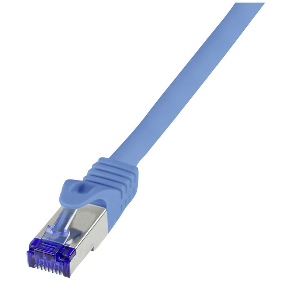 LogiLink LogiLink C6A046S RJ45 CAT 6a S/FTP 1.50 m Blau 1 St. Netzkabel, (150.00 cm) von LogiLink