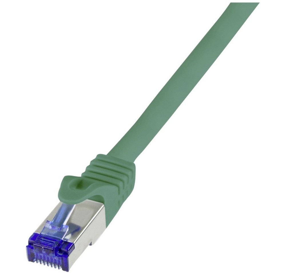 LogiLink LogiLink C6A055S RJ45 CAT 6a S/FTP 2.00 m Grün 1 St. Netzkabel, (200.00 cm) von LogiLink