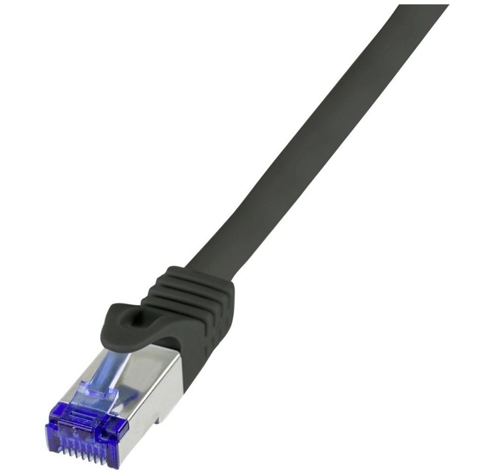 LogiLink LogiLink C6A103S RJ45 CAT 6a S/FTP 15.00 m Schwarz 1 St. Netzkabel, (1500.00 cm) von LogiLink