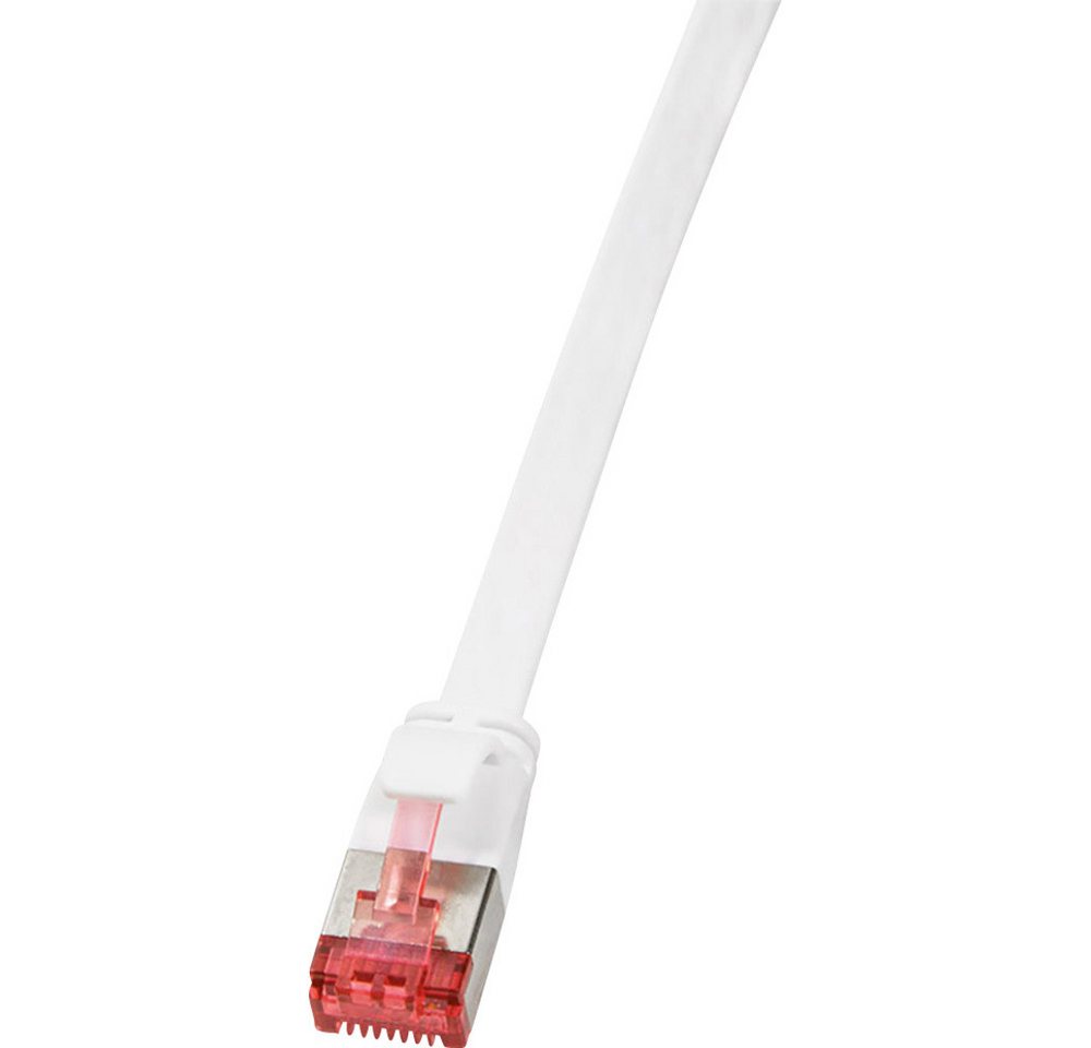 LogiLink LogiLink CF2051S RJ45 Netzwerkkabel, Patchkabel CAT 6 U/FTP 2.00 m Wei Netzkabel, (200.00 cm) von LogiLink