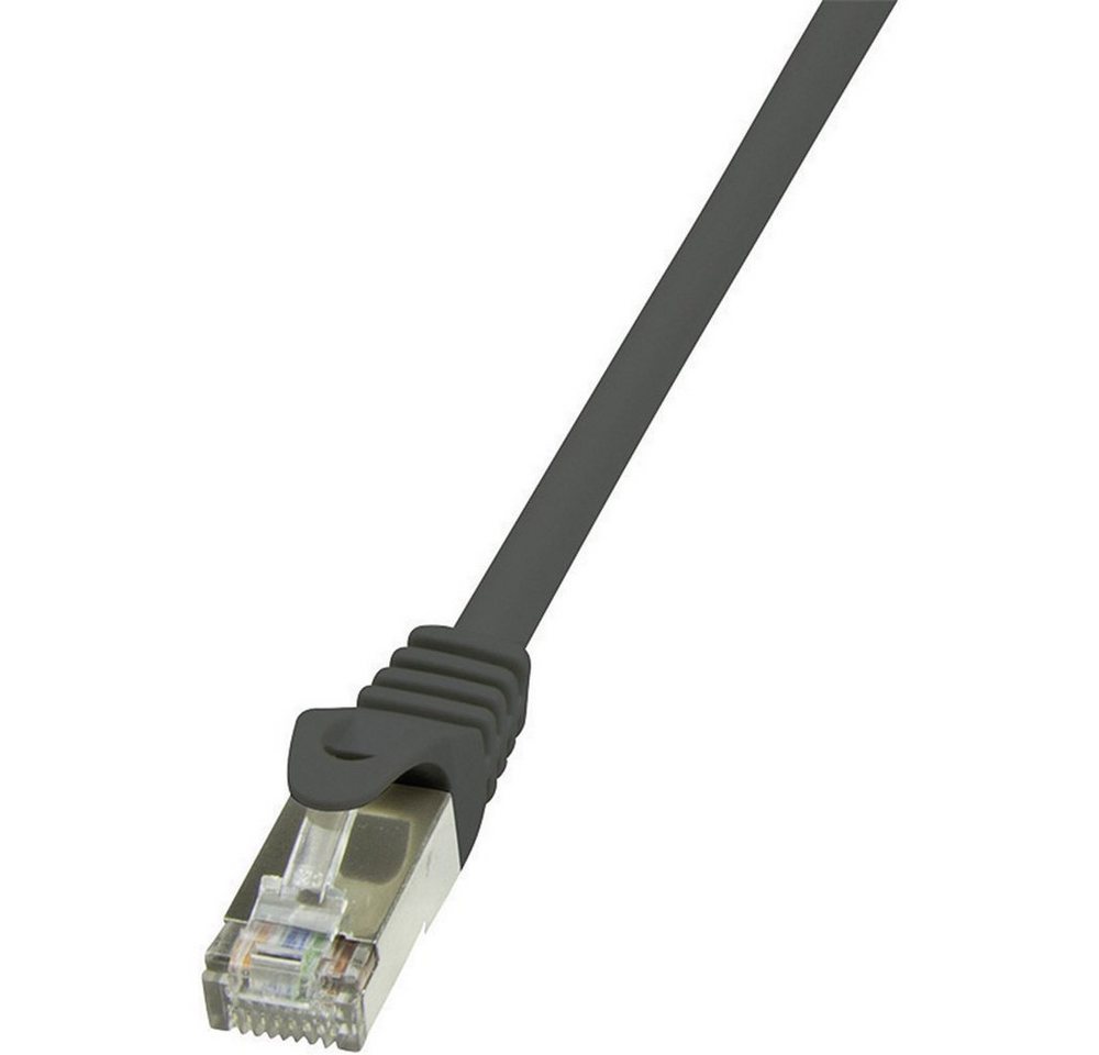 LogiLink LogiLink CP2073S RJ45 Netzwerkkabel, Patchkabel CAT 6 F/UTP 5.00 m Sch Netzkabel, (5.00 cm) von LogiLink