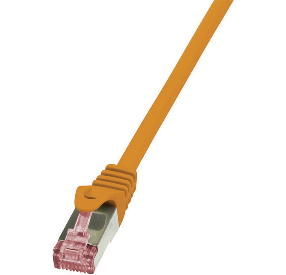 LogiLink LogiLink CQ2068S RJ45 Netzwerkkabel, Patchkabel CAT 6 S/FTP 3.00 m Ora Netzkabel, (3.00 cm) von LogiLink