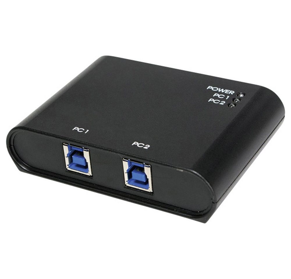 LogiLink LogiLink UA0216 2 Port USB 3.2 Gen 1-Umschalter (USB 3.0) Schwarz USB-Adapter von LogiLink