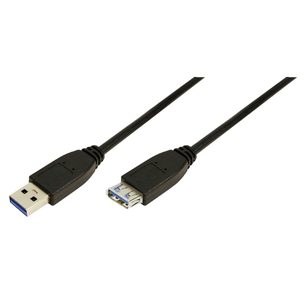 LogiLink LogiLink USB-Kabel USB 3.2 Gen1 (USB 3.0 / USB 3.1 Gen1) USB-A Stecker USB-Kabel, (100.00 cm) von LogiLink