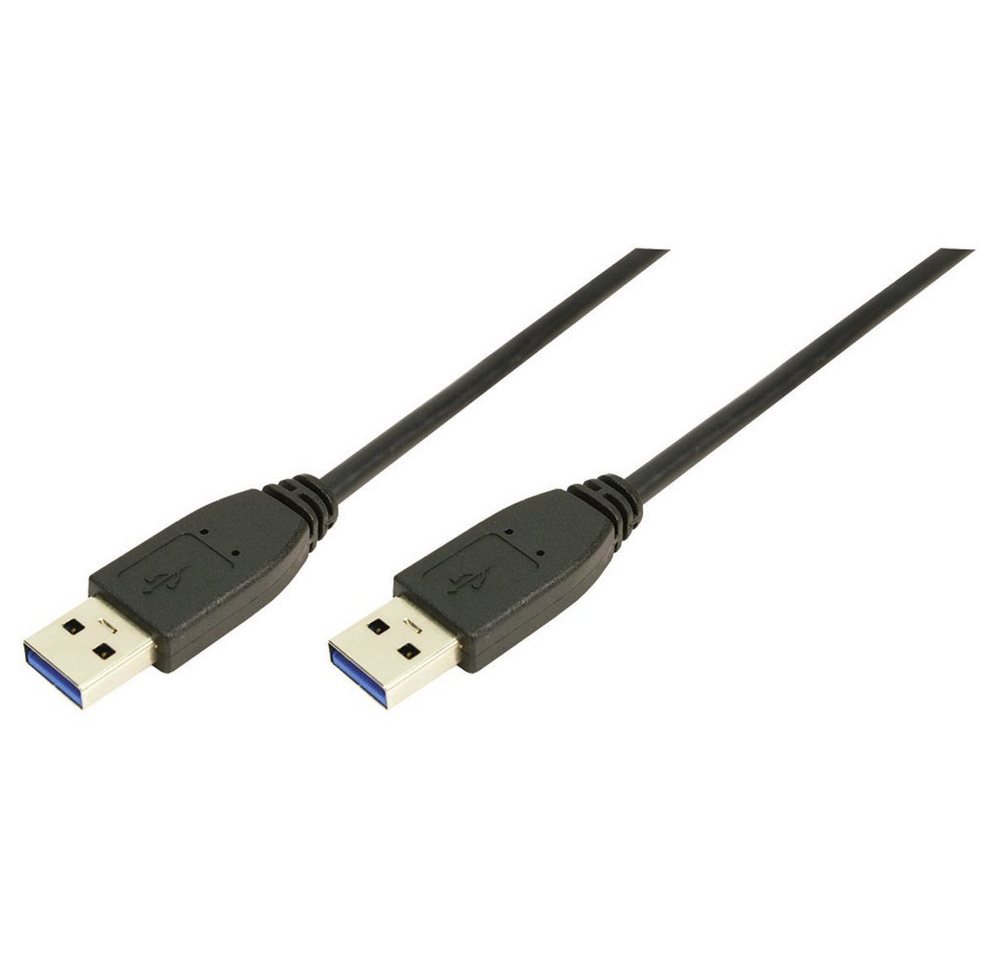 LogiLink LogiLink USB-Kabel USB 3.2 Gen1 (USB 3.0 / USB 3.1 Gen1) USB-A Stecker USB-Kabel, (2.00 cm) von LogiLink