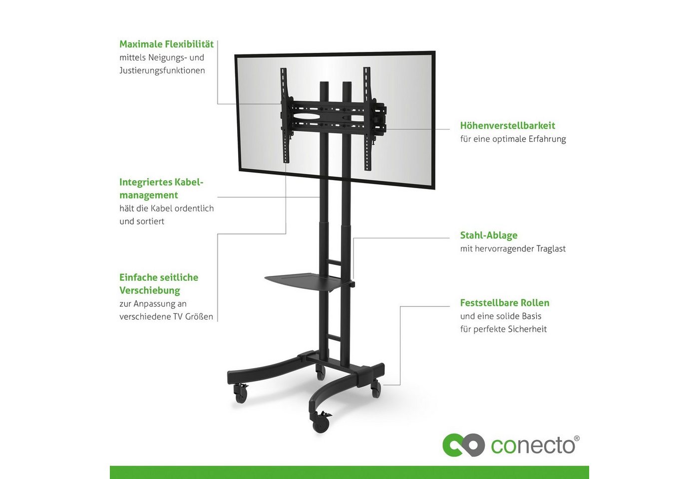 LogiLink Logilink BP0026 TV-Ständer Standfuß für Flachbildschirm LCD LED Plasma TV-Ständer von LogiLink