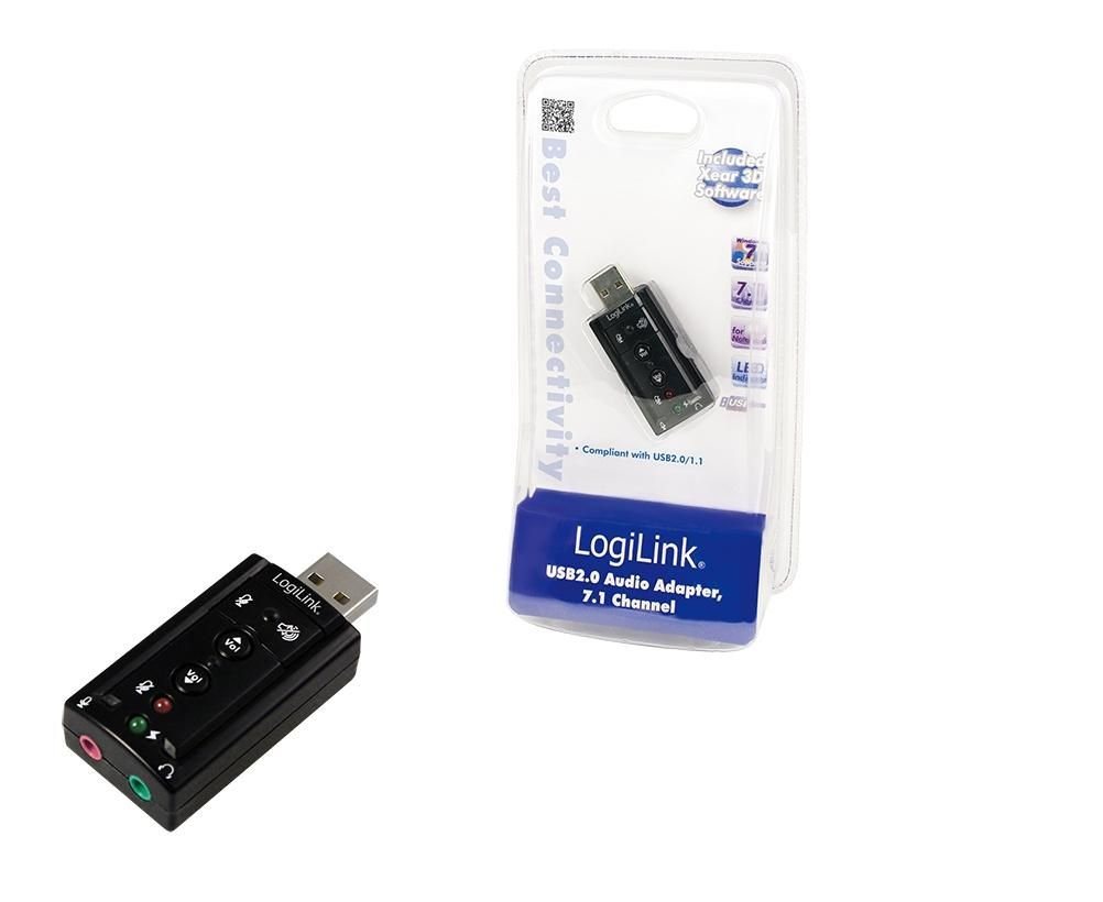 LogiLink MMS LogiLink USB Audioadapter 7.1 Effect Soundkarte von LogiLink