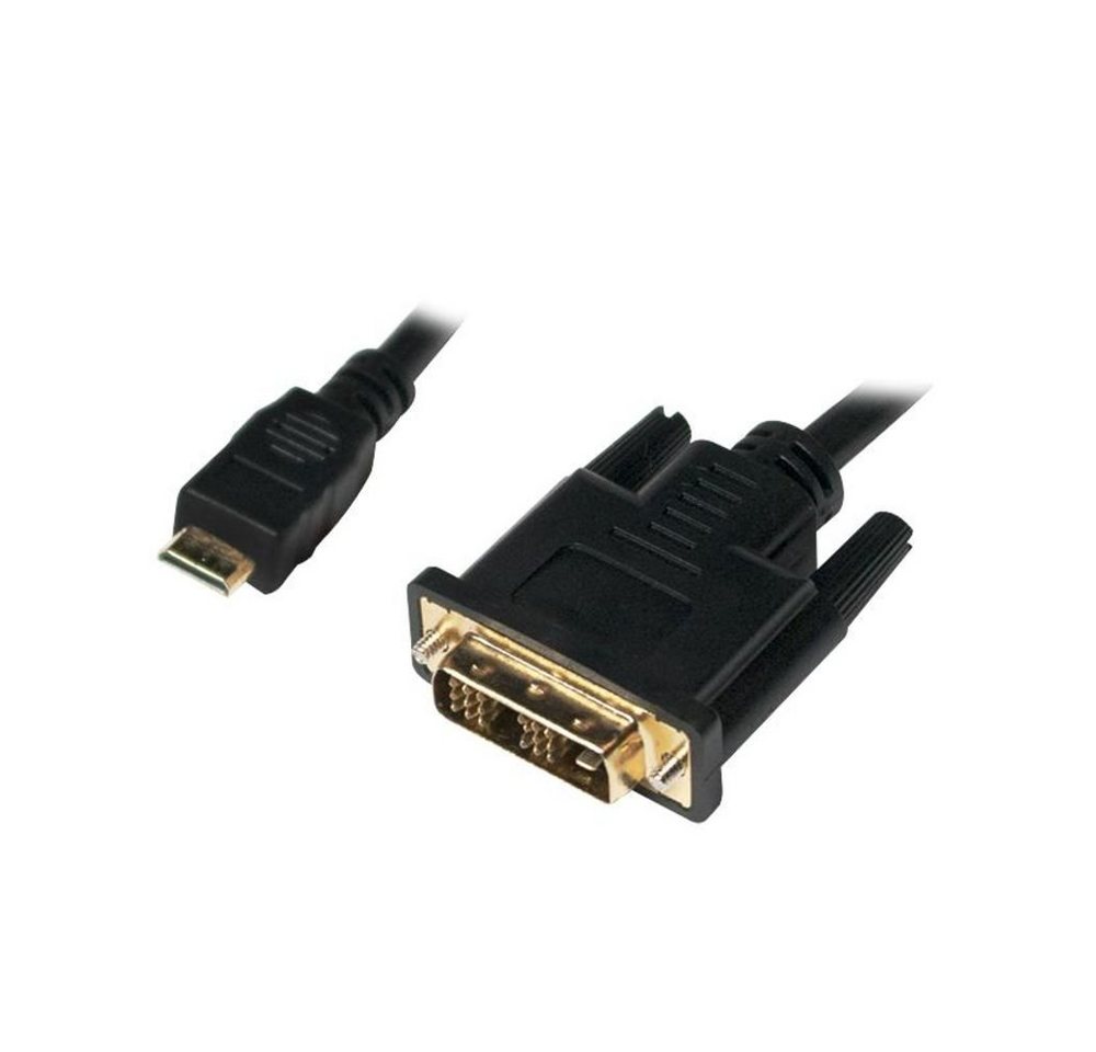 LogiLink Mini-HDMI auf DVI-D Kabel M/M 2 m Video-Adapter von LogiLink