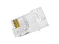 LogiLink Modulares RJ45-Steckverbinder-Set Kat.6 ungeschirmt transparent UTP für Kabel mit - Kabel-/Adapterset von LogiLink