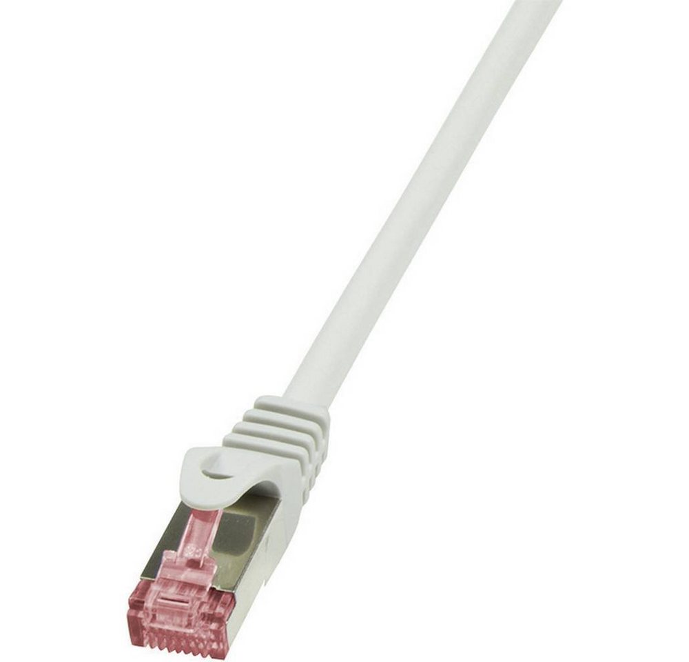 LogiLink Netzwerkkabel CAT 6 S/FTP 10 m LAN-Kabel, (10.00 cm), Flammwidrig, mit Rastnasenschutz von LogiLink