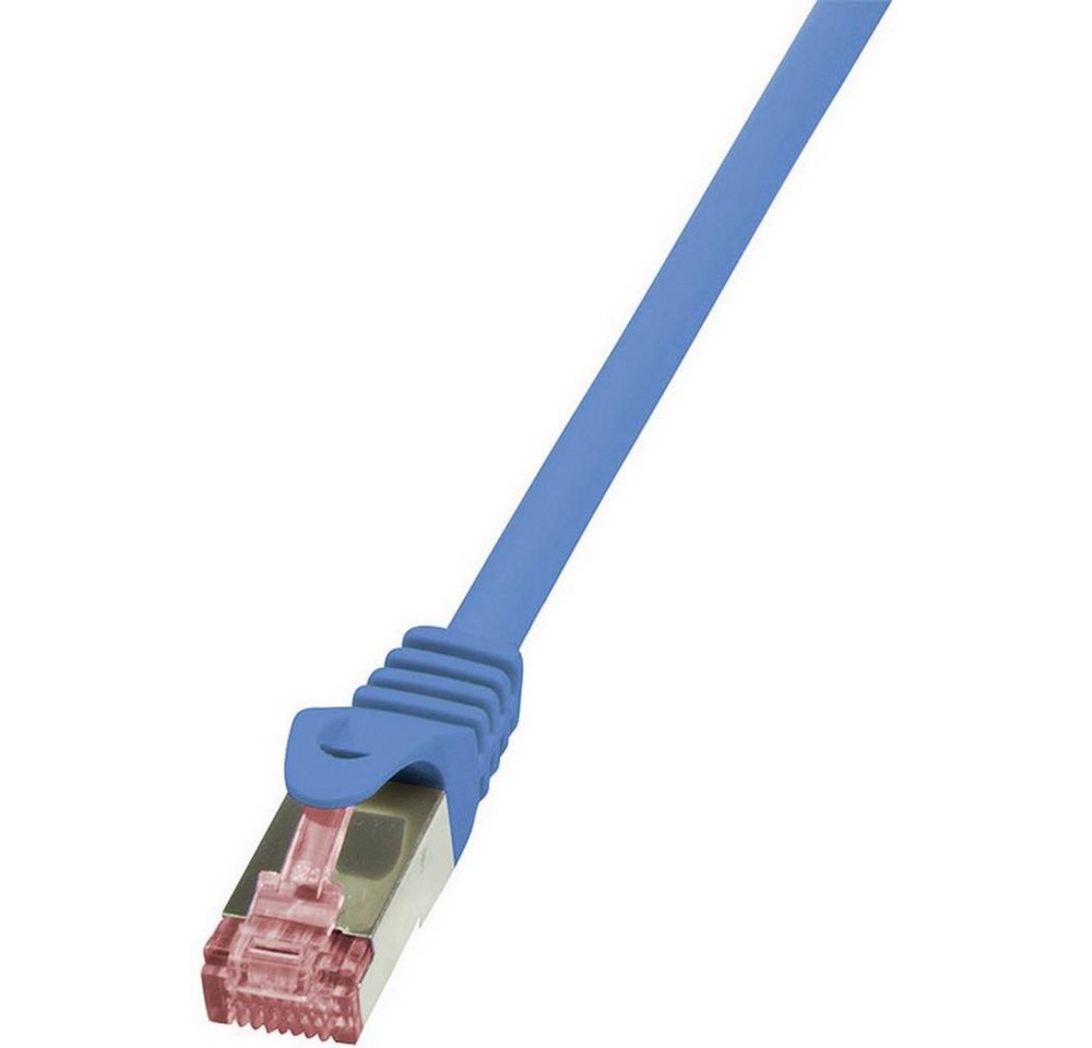 LogiLink Netzwerkkabel CAT 6 S/FTP 7.5 m LAN-Kabel, Flammwidrig, mit Rastnasenschutz von LogiLink