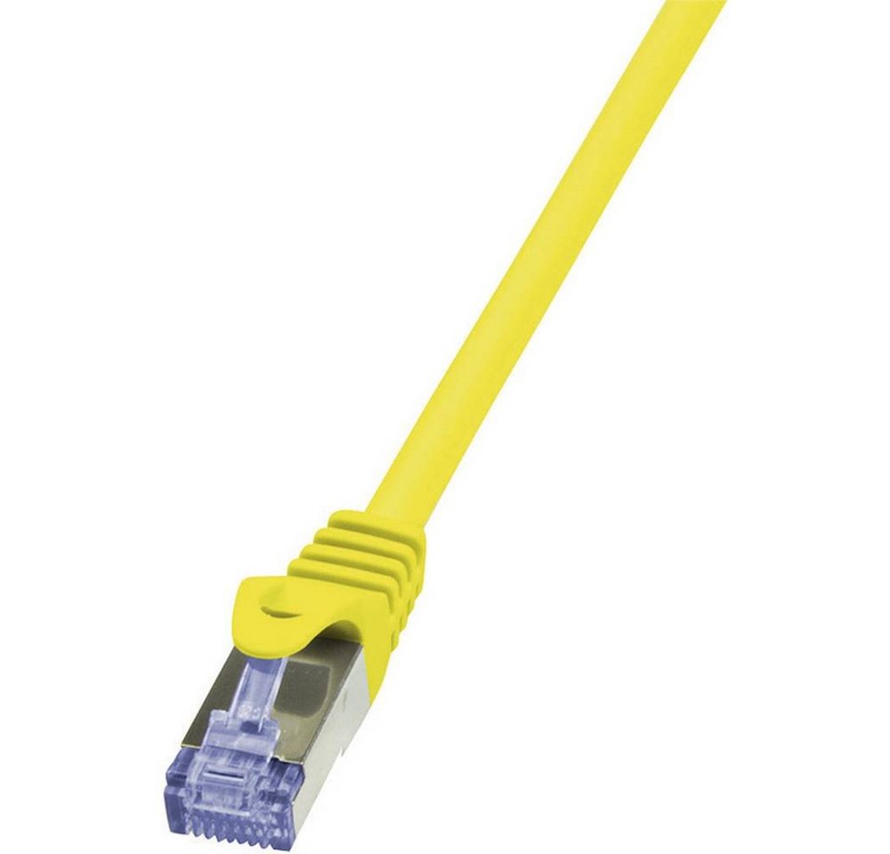 LogiLink Netzwerkkabel CAT 6A S/FTP 7.5 m LAN-Kabel, Flammwidrig, mit Rastnasenschutz von LogiLink