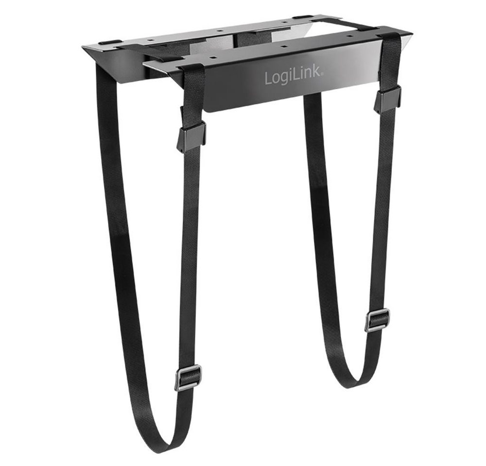 LogiLink PC Halterung zur Untertischmontage per Gurt max. 10 kg auch horizontal Monitor-Halterung, (1-tlg) von LogiLink