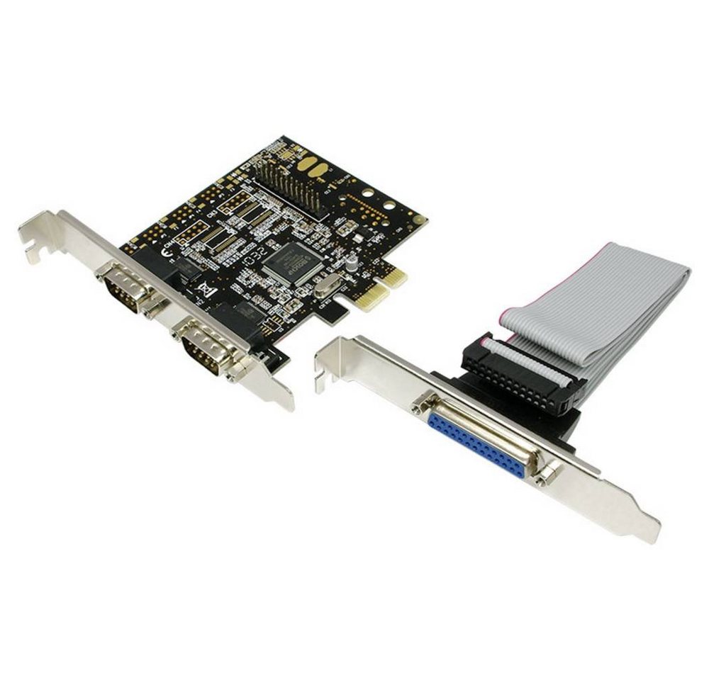 LogiLink PCI Express Karte, 2x Seriell & 1x Parallel Modulkarte von LogiLink