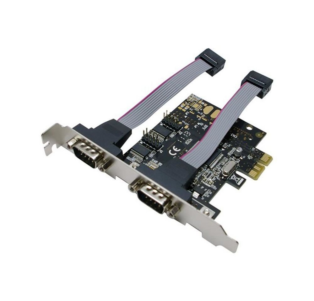 LogiLink PCI Express Schnittstellenkarte Seriell 2x Computer-Adapter von LogiLink