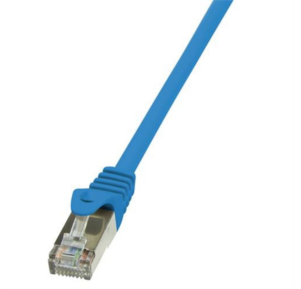 LogiLink Patchkabel Kat.5e F/UTP LAN-Kabel, blau, 0,50m LogiLink Patchkabel Kat.5e F/UTP LAN-Kabel, blau, 0,50m von LogiLink