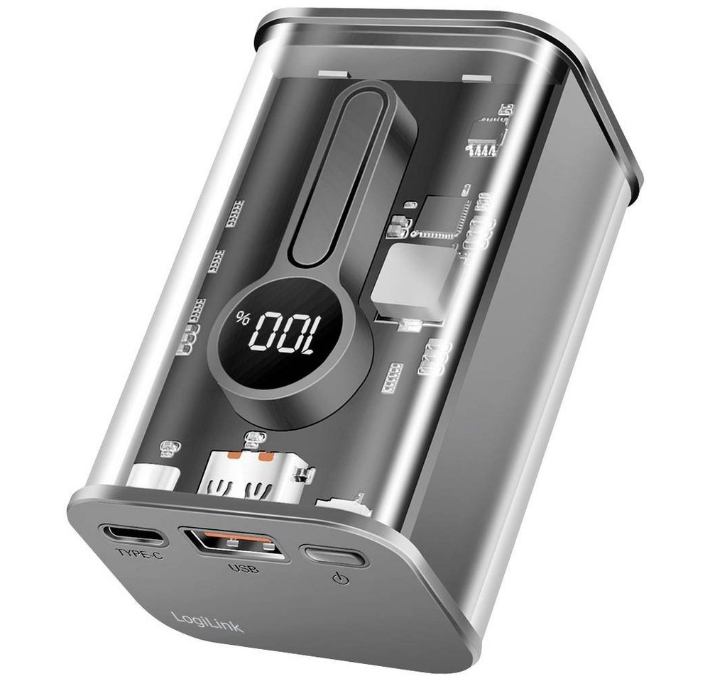 LogiLink Powerbank 10000 mAh, 1x USB-A, 1x USB-C, mit Powerbank LogiLink Powerbank 10000 mAh, 1x USB-A, 1x USB-C, mit Powerbank von LogiLink