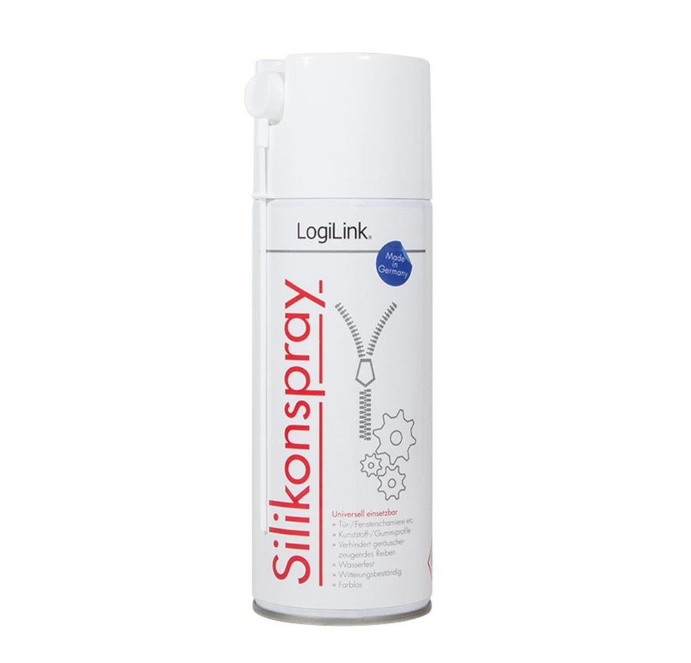 LogiLink Silikonöl Silikonspray, 400 ml, farblos, wasserfest, witterungsbeständig LogiLink Silikonöl Silikonspray, 400 ml, farblos, wasserfest, witterungsbeständig von LogiLink
