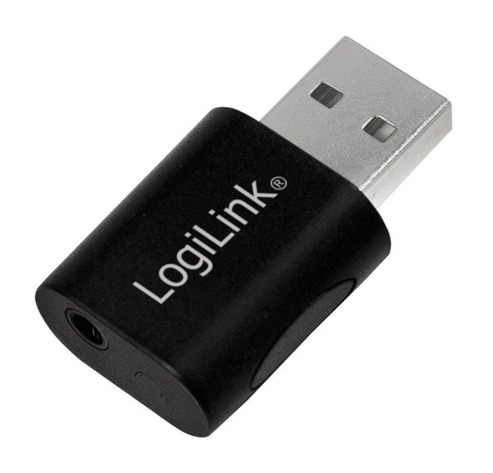 LogiLink UA0299 Audio-Adapter, USB 2.0-Adapter, USB-A/M zu 3,5 mm 4-Pin/F, Soundkarte von LogiLink