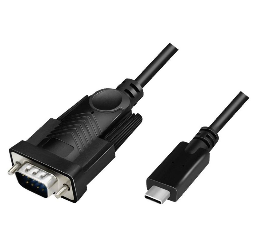 LogiLink USB 2 Type-C-Kabel, USB-C®/M zu DB9/M, Computer-Adapter von LogiLink
