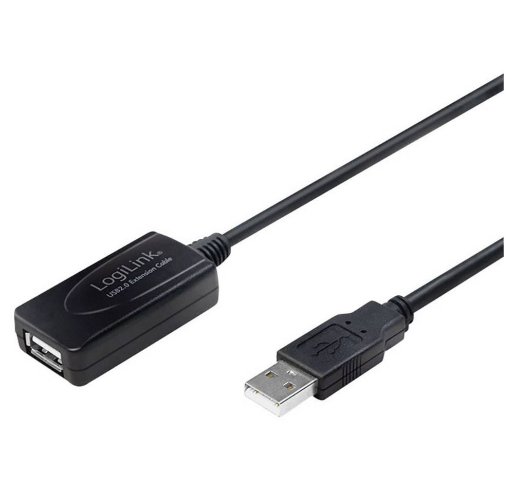 LogiLink USB 2 aktives Verlängerungskabel (Typ A),10m USB-Kabel von LogiLink