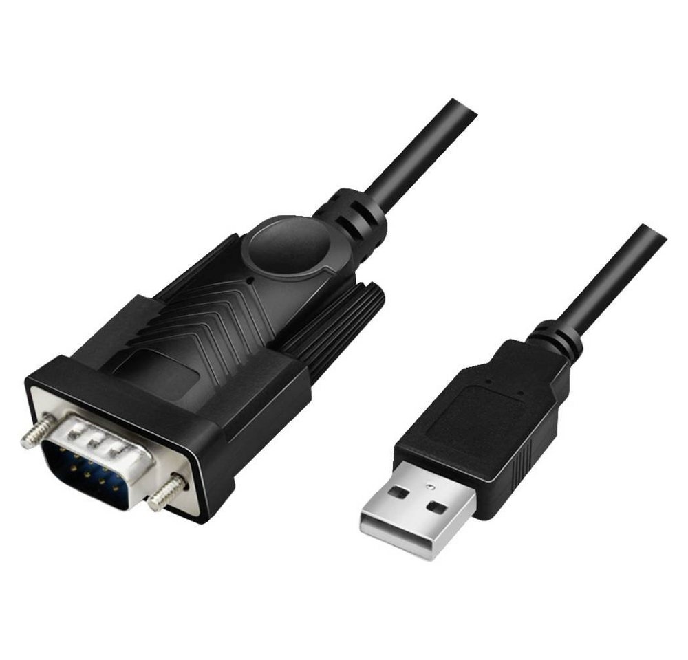 LogiLink USB 2.0-Kabel, USB-A/M zu DB9/M, seriell,1.5 m Computer-Adapter von LogiLink