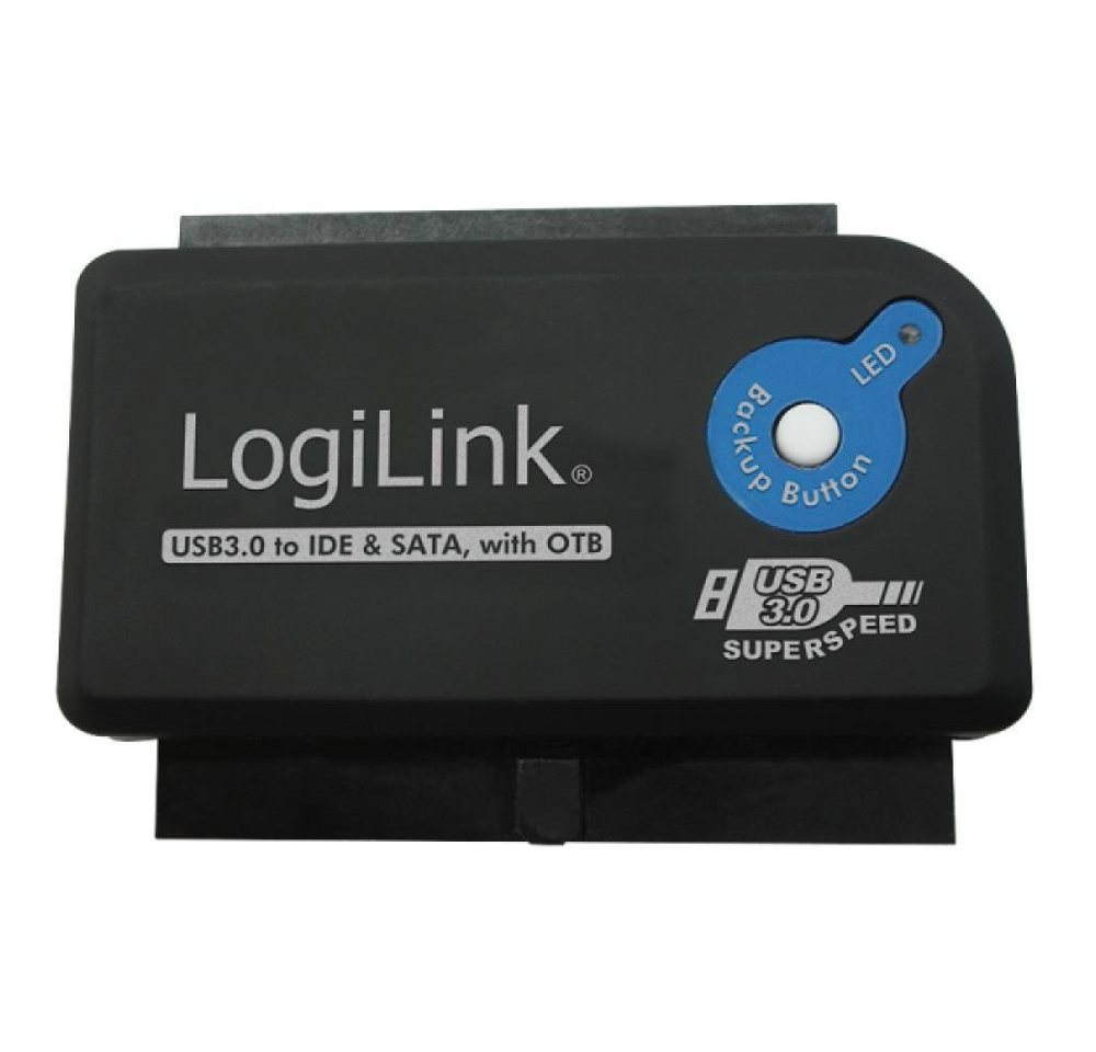LogiLink USB 3.0 zu IDE & SATA Adapter USB-Adapter, USB S-ATA Festplatten Adapter, 5 GBit, CDROM und DVD von LogiLink