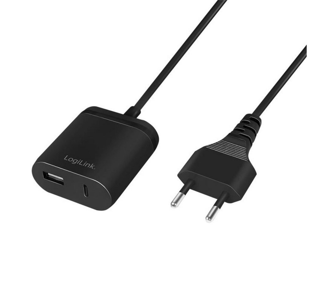 LogiLink USB-Stromadapter mit 1,5m Festkabel Stromadapter, 1x USB-A-Buchse 1x USB-C-Buchse, 12 W, Schwarz LogiLink USB-Stromadapter mit 1,5m Festkabel Stromadapter, 1x USB-A-Buchse 1x USB-C-Buchse, 12 W, Schwarz von LogiLink