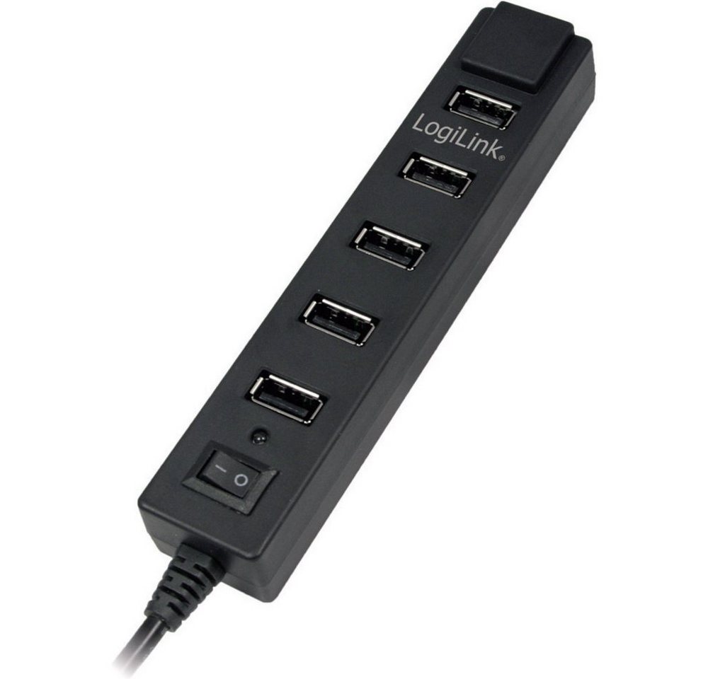 LogiLink USB-Verteiler LogiLink UA0124 7 Port USB 2.0-Hub Schwarz von LogiLink