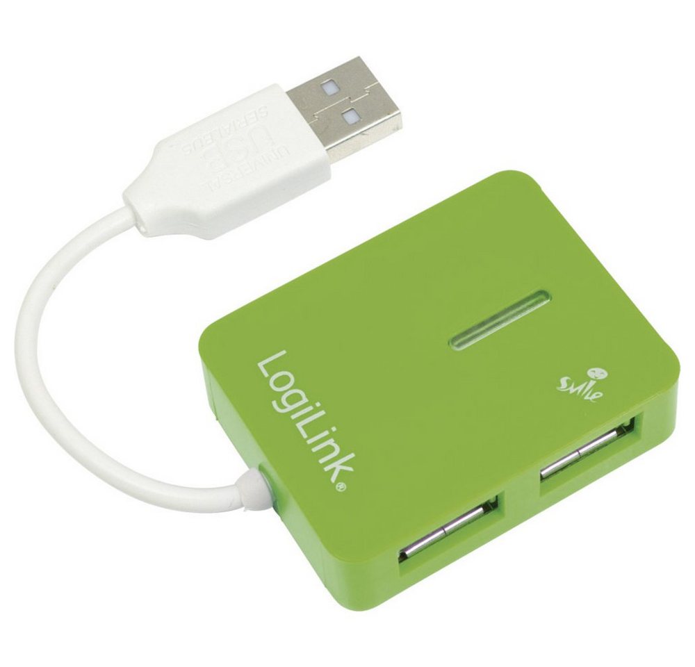 LogiLink USB-Verteiler LogiLink UA0138 4 Port USB 2.0-Hub Grün LogiLink USB-Verteiler LogiLink UA0138 4 Port USB 2.0-Hub Grün von LogiLink
