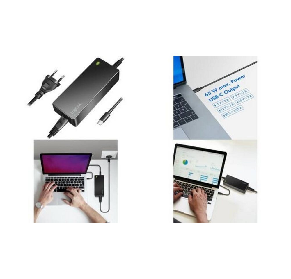 LogiLink Universal-Netzteil für Notebooks, Notebook-Netzteil (USB Power Delivery (USB-PD) von LogiLink