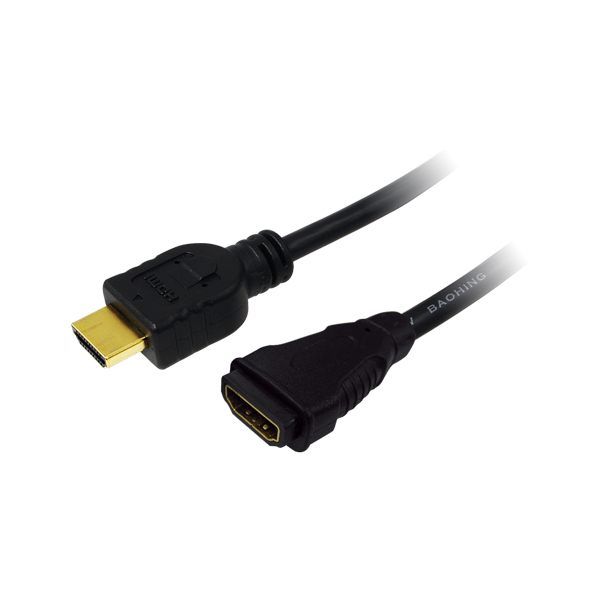 Verlängerungskabel HDMI High Speed mit Ethernet, 3,00 Meter, LogiLink® von LogiLink