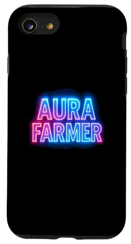Lustiger Meme Spruch Aura Farmer Anime Fan Hülle für iPhone SE (2020) / 7 / 8 von Logiamerch Funny