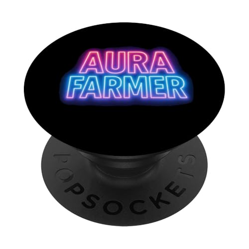 Lustiger Meme Spruch Aura Farmer Anime Fan PopSockets Klebender PopGrip von Logiamerch Funny