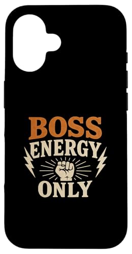 Motivierende Denkweise, Nur Boss-Energie, Erfolg Hülle für iPhone 16 von Logiamerch Motivational