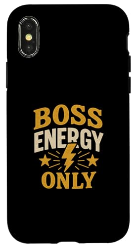 Motivierende Denkweise, Nur Boss-Energie, Erfolg Hülle für iPhone X/XS Motivierende Denkweise, Nur Boss-Energie, Erfolg Hülle für iPhone X/XS von Logiamerch Motivational