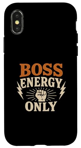 Motivierende Denkweise, Nur Boss-Energie, Erfolg Hülle für iPhone X/XS Motivierende Denkweise, Nur Boss-Energie, Erfolg Hülle für iPhone X/XS von Logiamerch Motivational