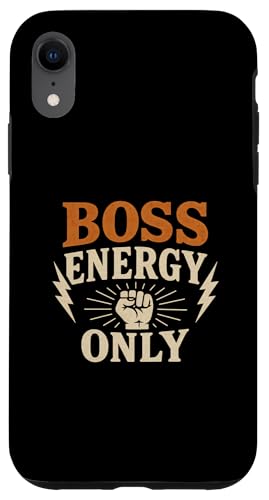 Motivierende Denkweise, Nur Boss-Energie, Erfolg Hülle für iPhone XR von Logiamerch Motivational