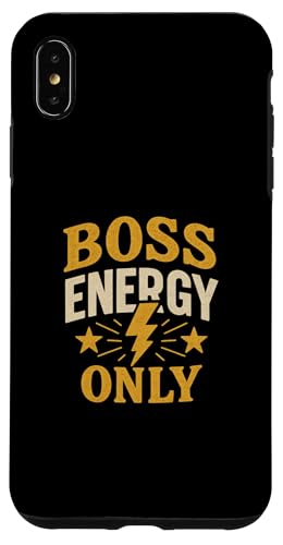 Motivierende Denkweise, Nur Boss-Energie, Erfolg Hülle für iPhone XS Max von Logiamerch Motivational
