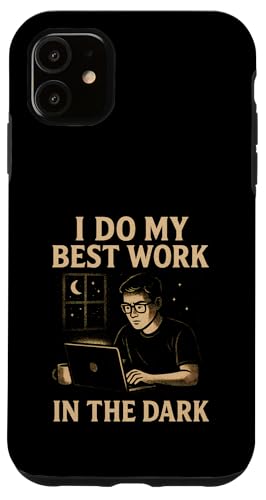 Night Person Worker, Bestes Werk im Dunkeln, Midnight Hustle Hülle für iPhone 11 von Logiamerch Motivational