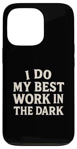 Night Person Worker, Bestes Werk im Dunkeln, Midnight Hustle Hülle für iPhone 13 Pro von Logiamerch Motivational