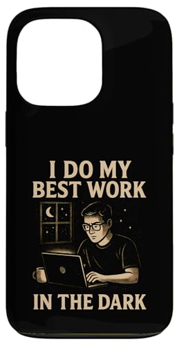 Night Person Worker, Bestes Werk im Dunkeln, Midnight Hustle Hülle für iPhone 13 Pro von Logiamerch Motivational