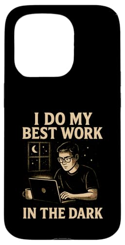 Night Person Worker, Bestes Werk im Dunkeln, Midnight Hustle Hülle für iPhone 15 Pro von Logiamerch Motivational