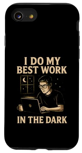 Night Person Worker, Bestes Werk im Dunkeln, Midnight Hustle Hülle für iPhone SE (2020) / 7 / 8 von Logiamerch Motivational