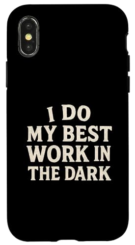 Night Person Worker, Bestes Werk im Dunkeln, Midnight Hustle Hülle für iPhone X/XS Night Person Worker, Bestes Werk im Dunkeln, Midnight Hustle Hülle für iPhone X/XS von Logiamerch Motivational