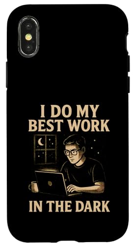 Night Person Worker, Bestes Werk im Dunkeln, Midnight Hustle Hülle für iPhone X/XS Night Person Worker, Bestes Werk im Dunkeln, Midnight Hustle Hülle für iPhone X/XS von Logiamerch Motivational