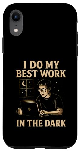 Night Person Worker, Bestes Werk im Dunkeln, Midnight Hustle Hülle für iPhone XR von Logiamerch Motivational