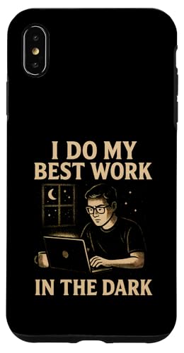 Night Person Worker, Bestes Werk im Dunkeln, Midnight Hustle Hülle für iPhone XS Max von Logiamerch Motivational