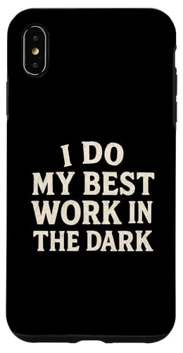 Night Person Worker, Bestes Werk im Dunkeln, Midnight Hustle Hülle für iPhone XS Max Night Person Worker, Bestes Werk im Dunkeln, Midnight Hustle Hülle für iPhone XS Max von Logiamerch Motivational